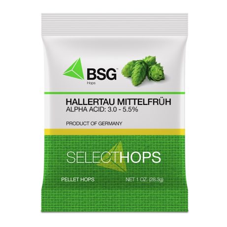 Hallertau Mittelfrüh (GR) Hop Pellets 1 oz