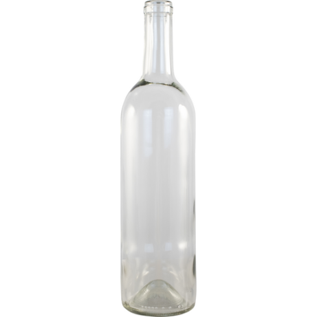 Bordeaux Wine Bottles | Clear | 750mL | Case of 12