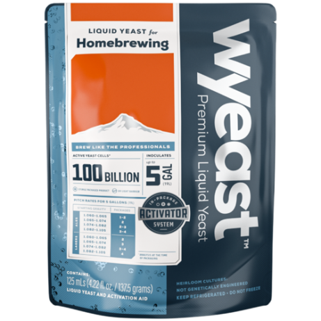 Wyeast | 1214 Belgian Abbey Style Ale | Beer Yeast | Activator Smack-Pack System™ | 100 Billion Cells